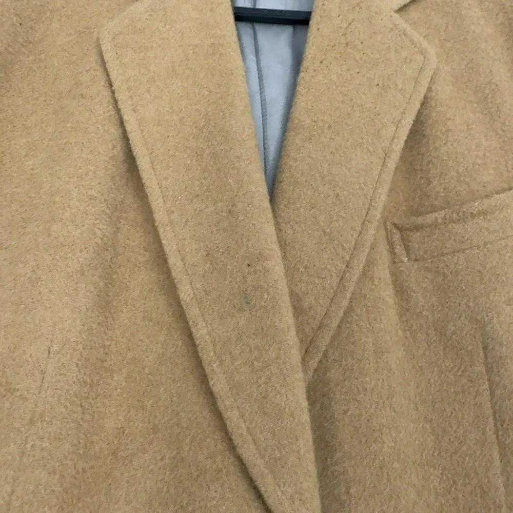 Vintage Corbin Ltd Blazer Mens 38 Tan Wool Two Button Made in USA Classic